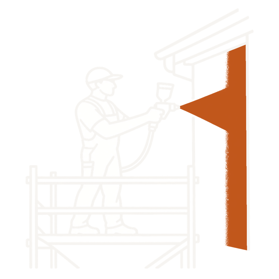 Ilustrace: stříkání fasády